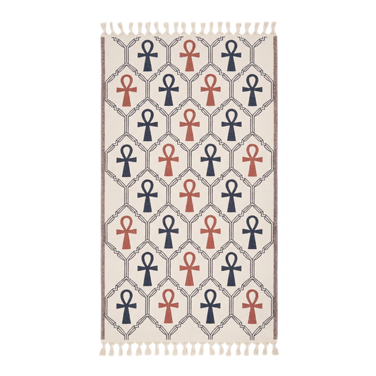 ankh turkish towel pestemal reversible beach towel on a white background