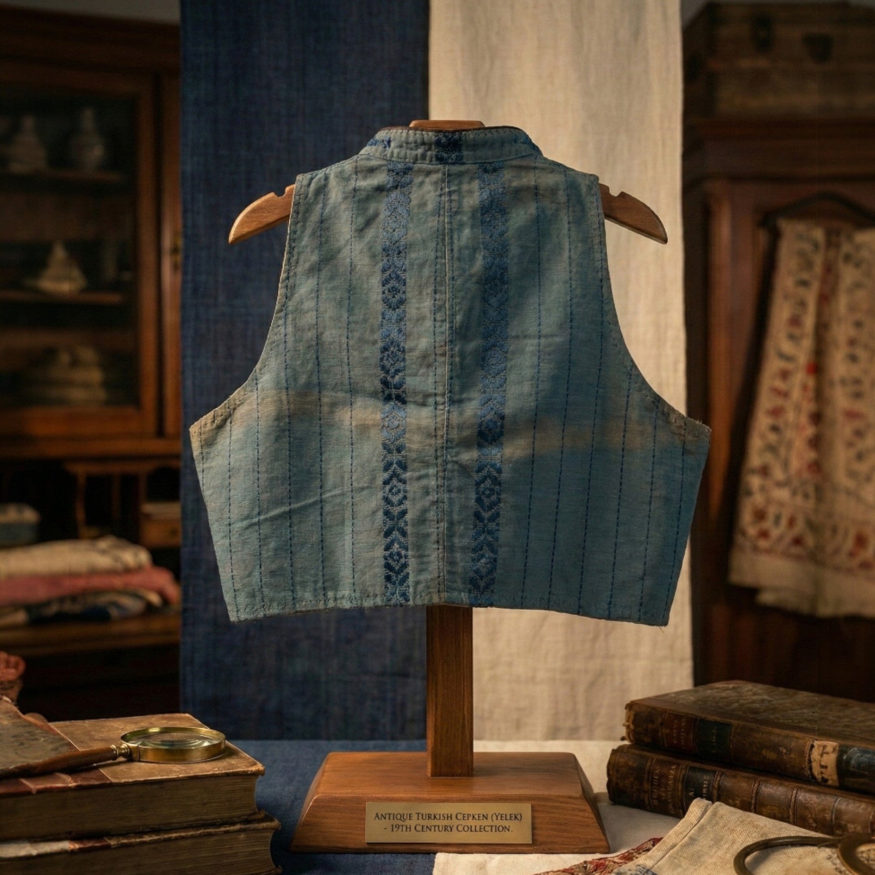 1930s Euro Solide Buckle Dyed Vest