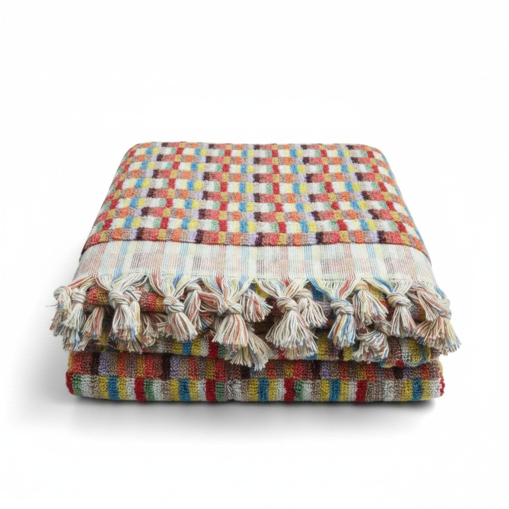 Anatolian Mosaic Hand-Woven Turkish Bath Towel