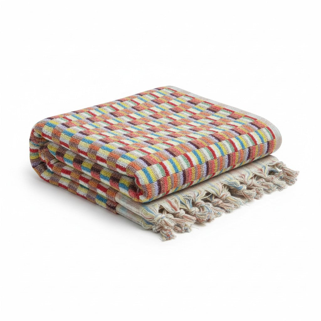 Anatolian Mosaic Hand-Woven Turkish Bath Towel