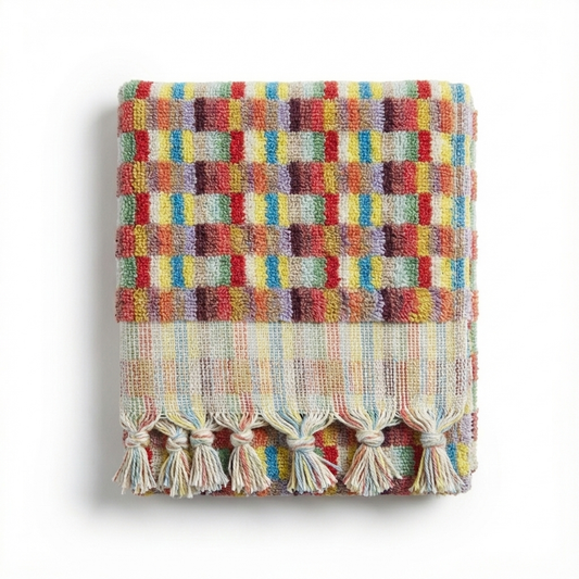 Anatolian Mosaic Hand-Woven Turkish Hand Towel