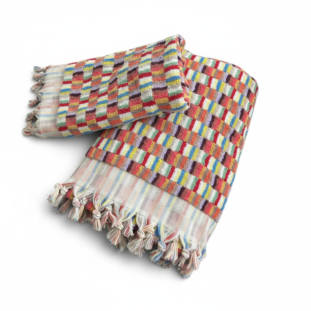 Anatolian Mosaic Hand-Woven Turkish Hand Towel