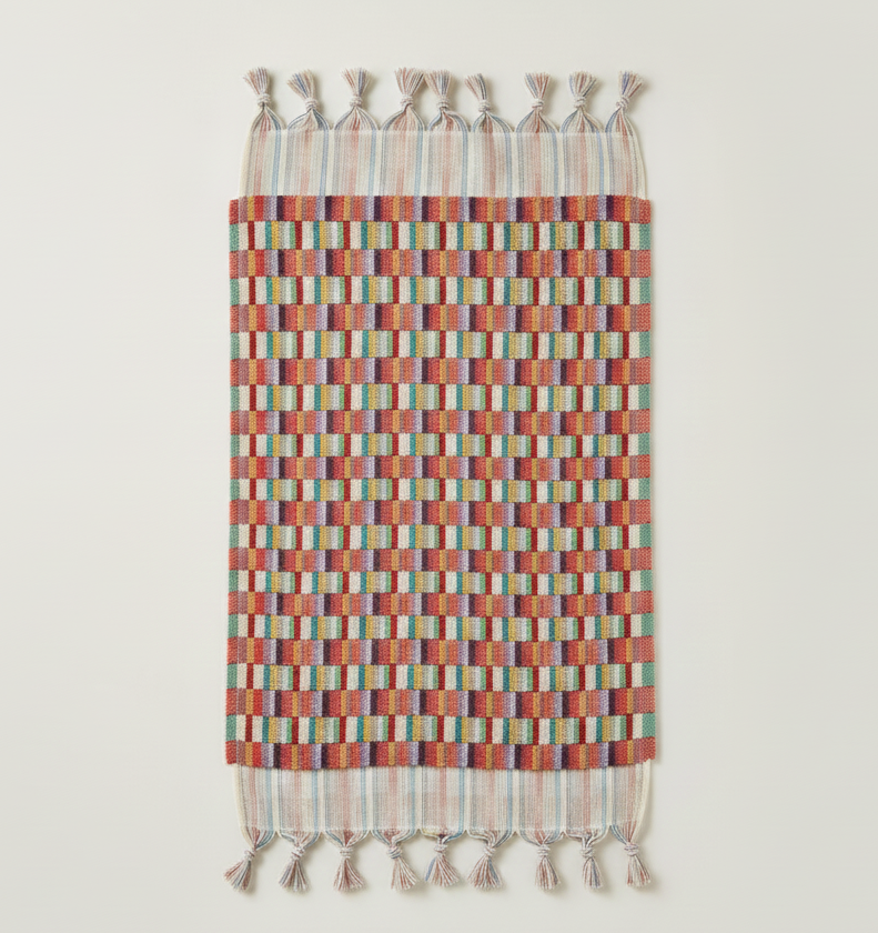 Anatolian Mosaic Hand-Woven Turkish Hand Towel