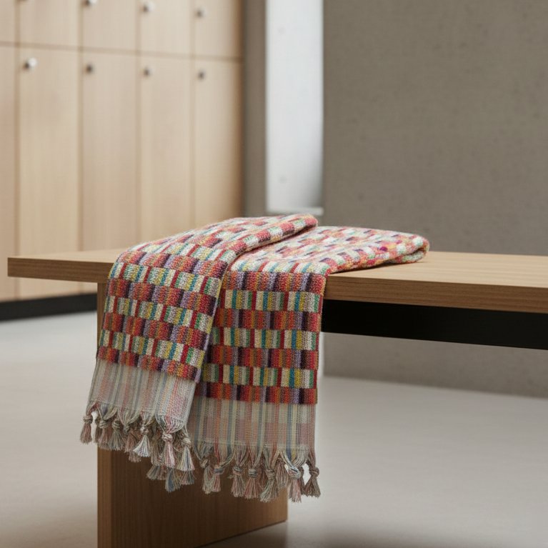 Anatolian Mosaic Hand-Woven Turkish Hand Towel