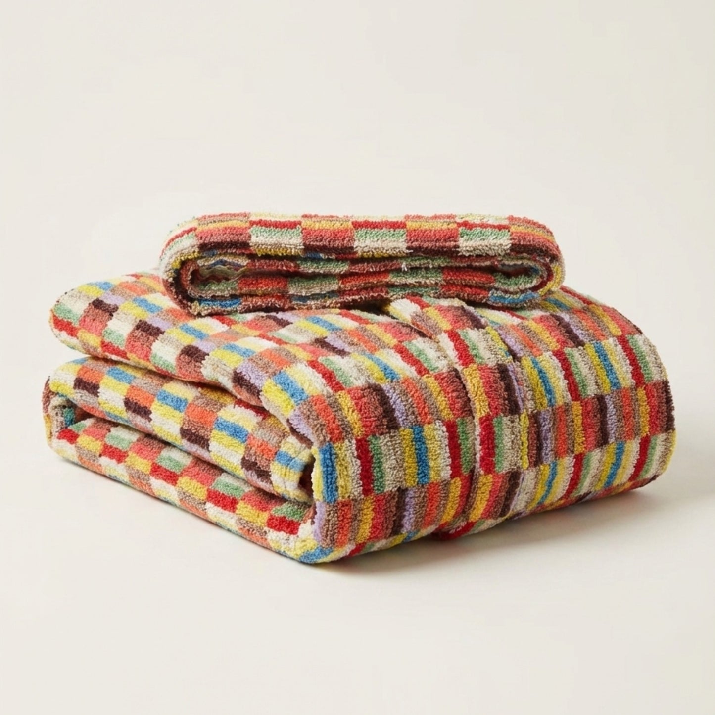 Anatolian Mosaic Hand-Woven Turkish Terry Bathrobe (L/XL)