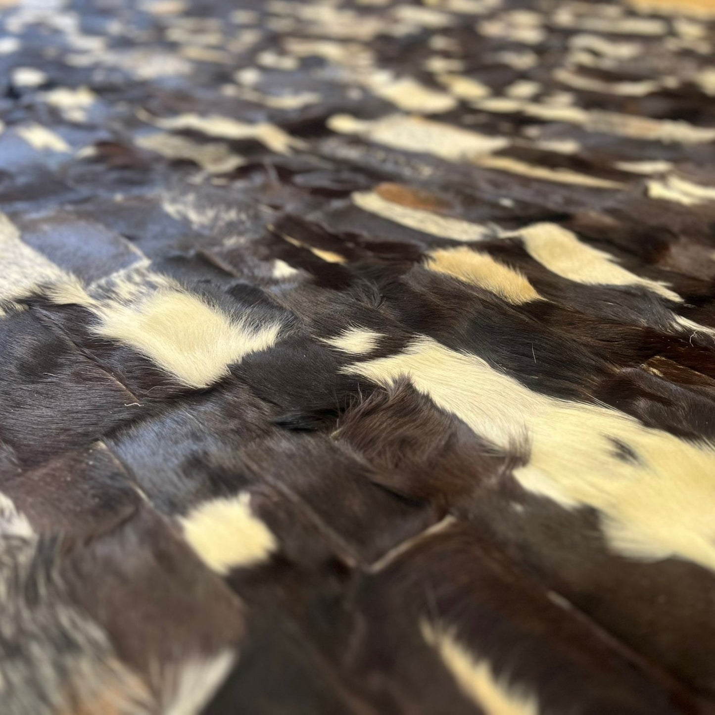Antilop Leather Patchwork Rug – Sustainable Luxury, 210 x 240 cm