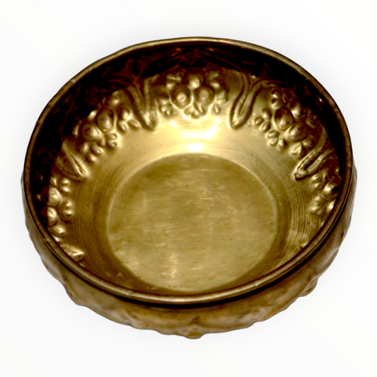 Antique Turkish Hammam Bowl - Turkish Bath Brass Bowl