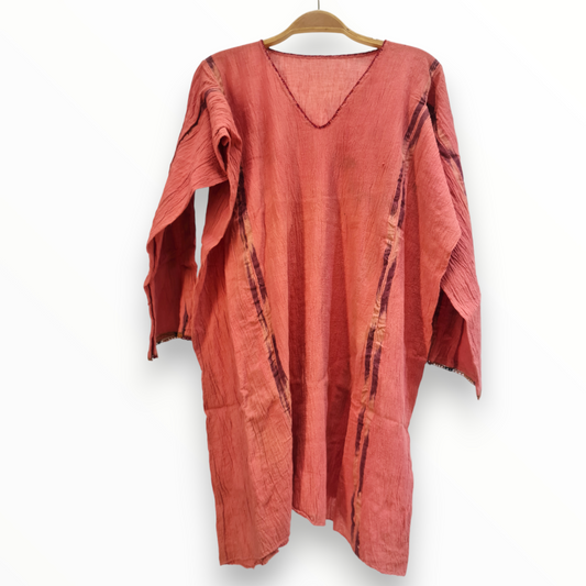 Antique Turkish Hand-Woven Silk Women Shirt