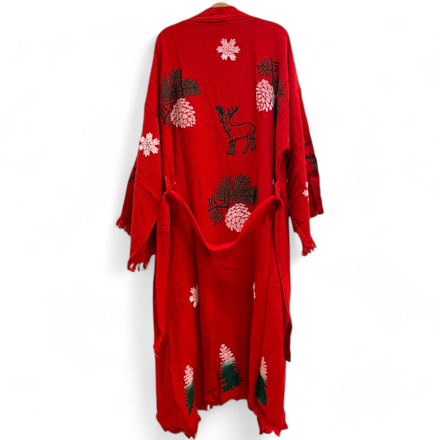 Christmas Turkish Towel Kimono Robe - Limited Collection