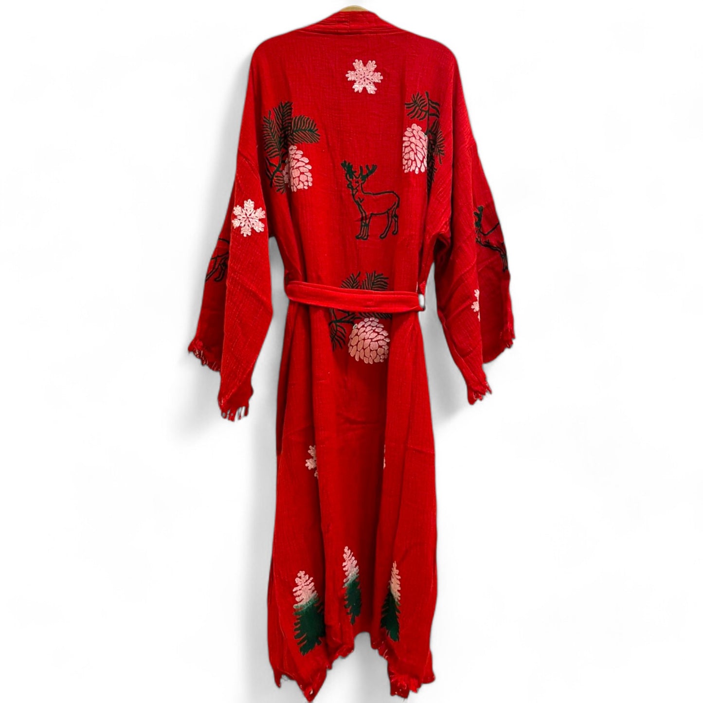 Christmas Turkish Towel Kimono Robe - Limited Collection