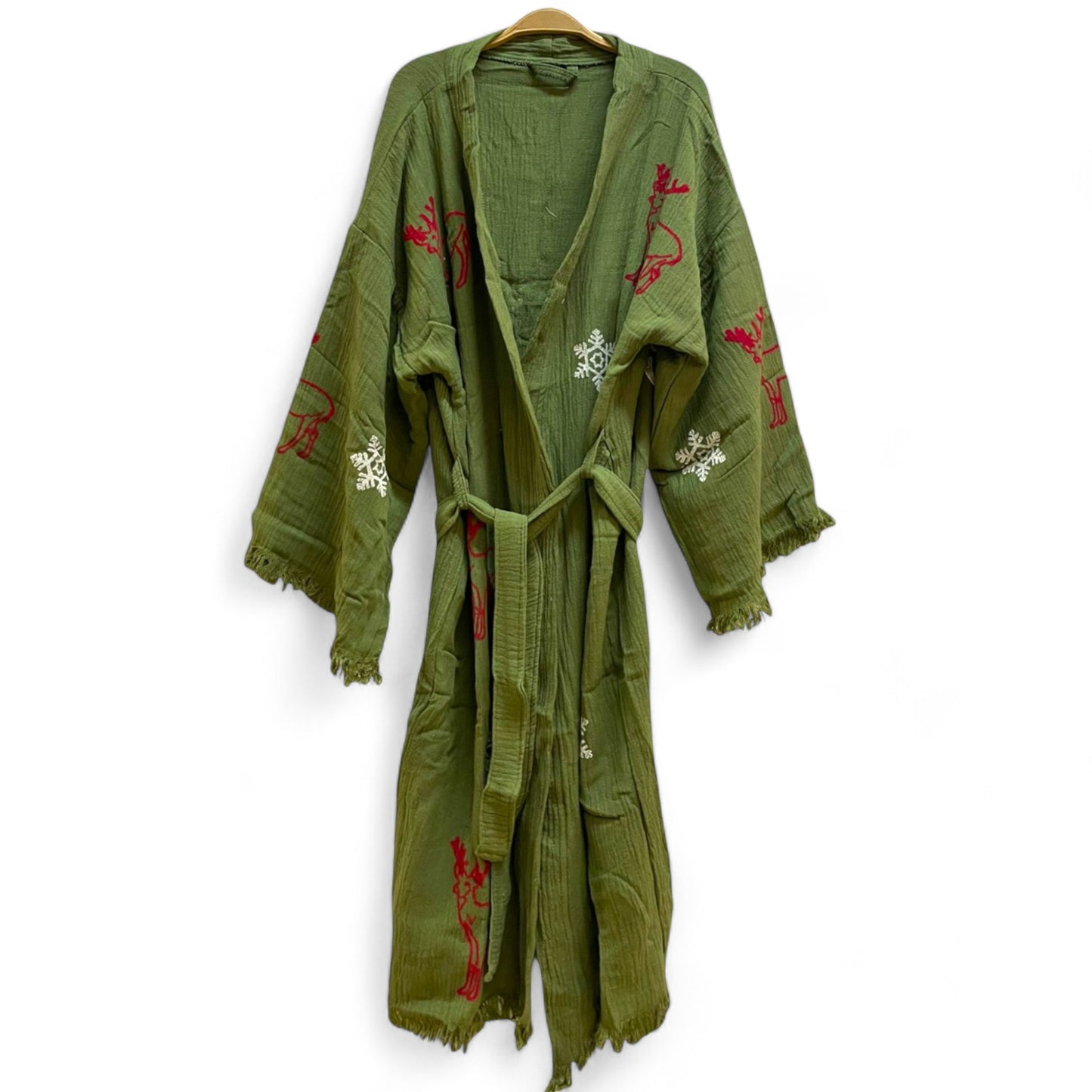 Christmas Turkish Towel Kimono Robe - Limited Collection