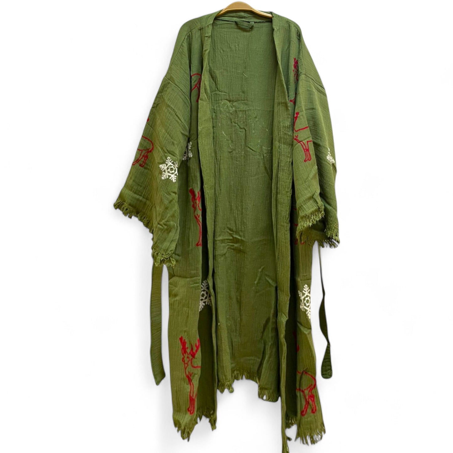 Christmas Turkish Towel Kimono Robe - Limited Collection