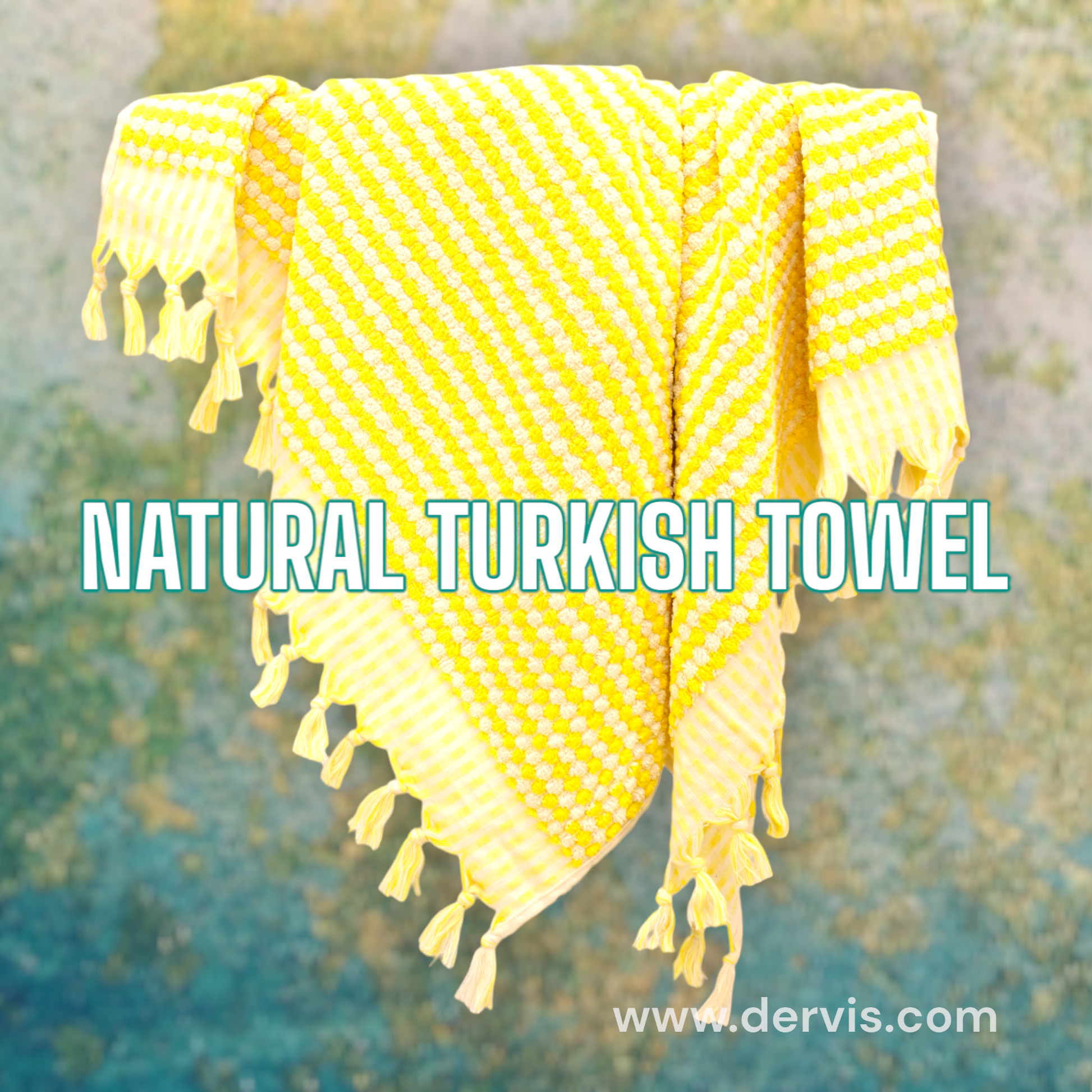 Hiera Extra Long Turkish Towel | Trimita, Yellow