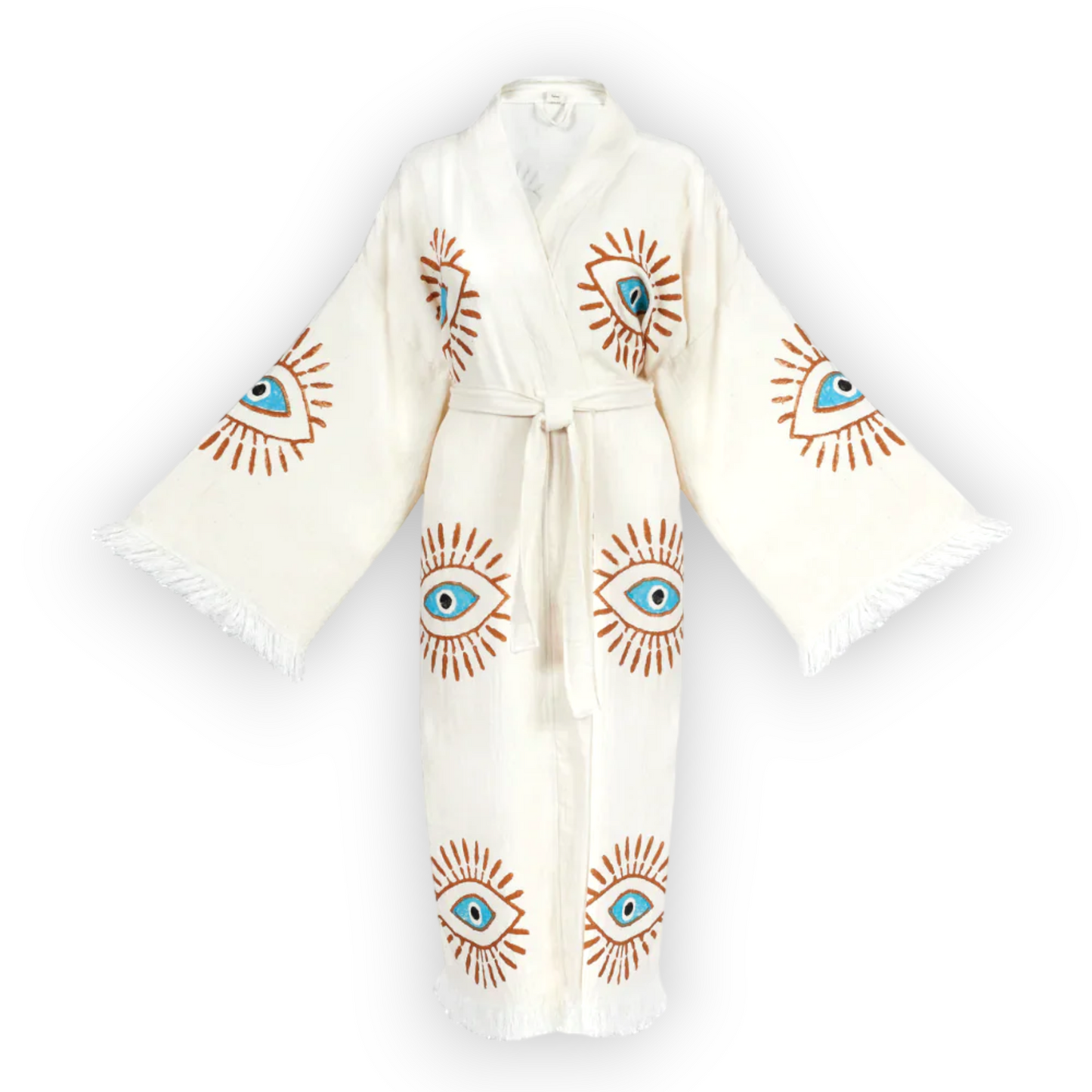 Evil Eye Turkish Towel Kimono Kaftan Bathrobe