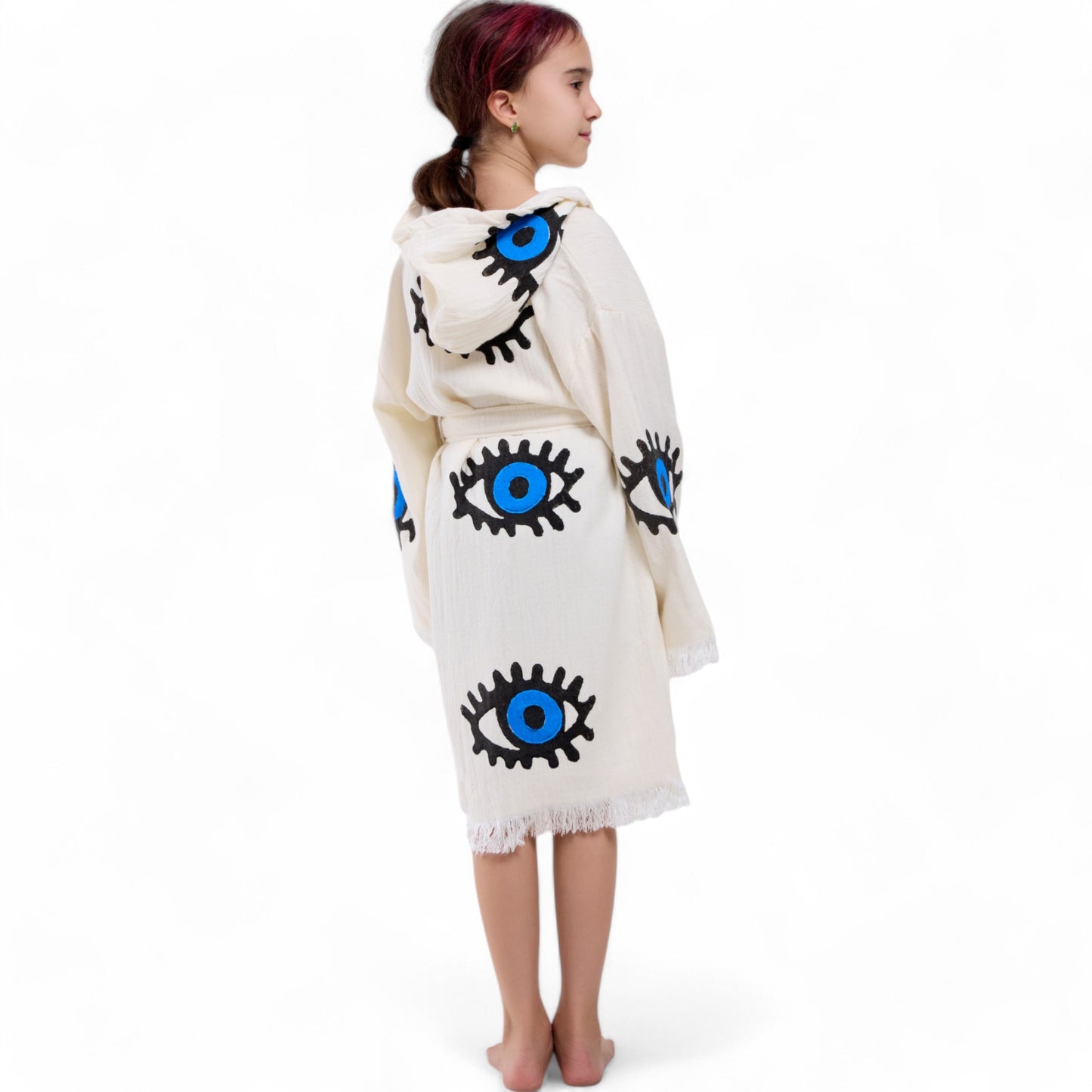 Evil Eye Nazar Turkish Towel Kids Bathrobe