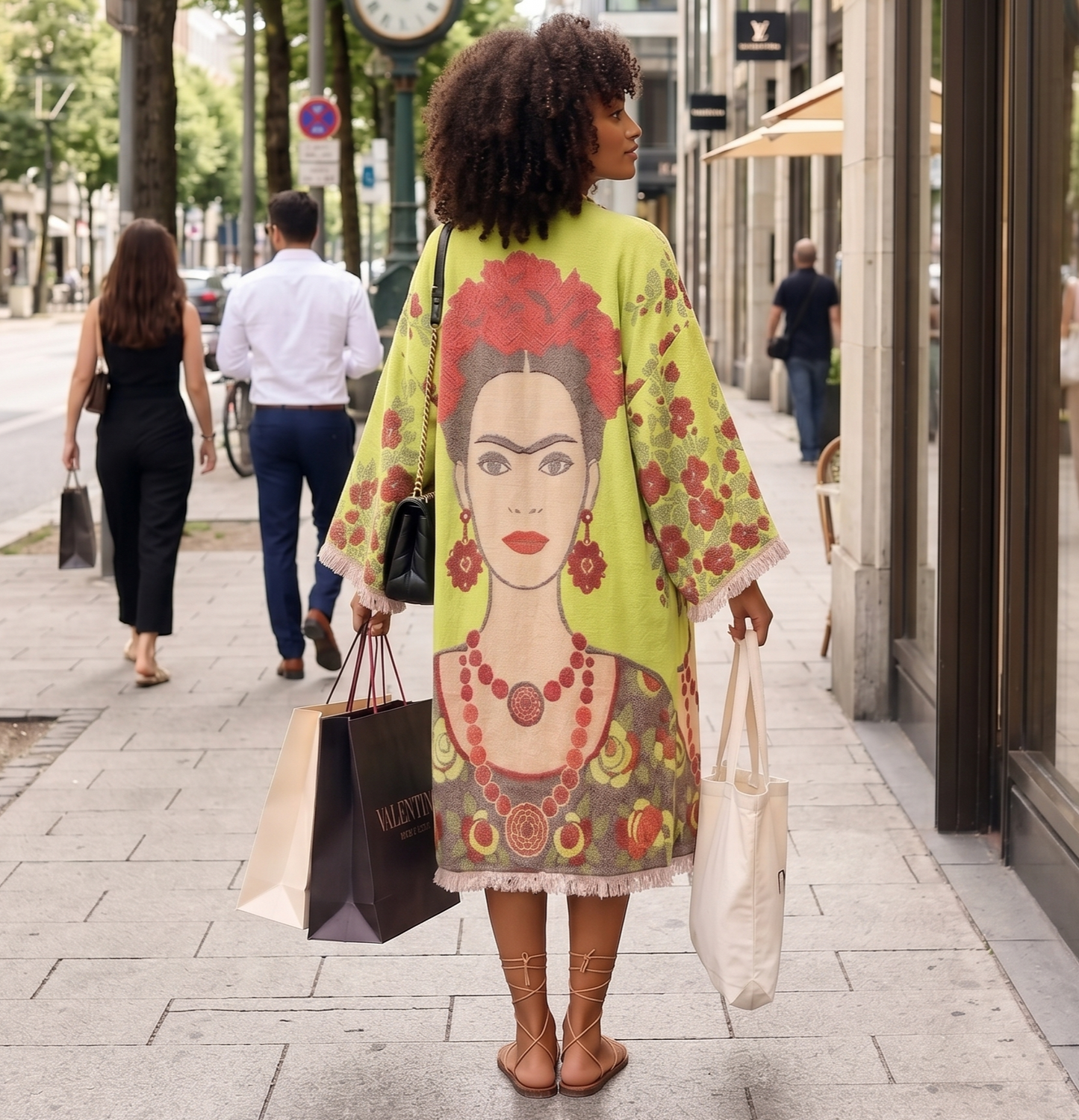 Frida Kahlo Hand-Woven Turkish Cotton Kimono Robe – Limited Edition