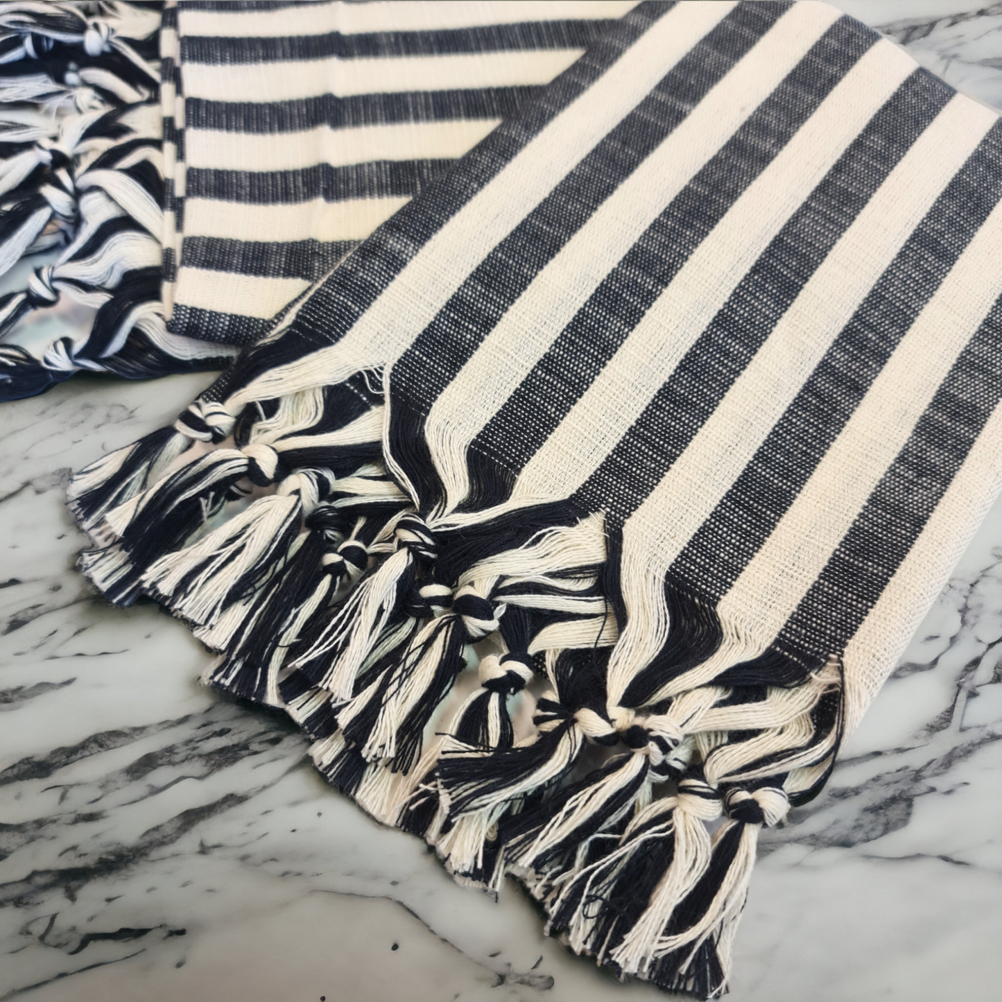 Hand-Woven Linen Stripe Hand Towel