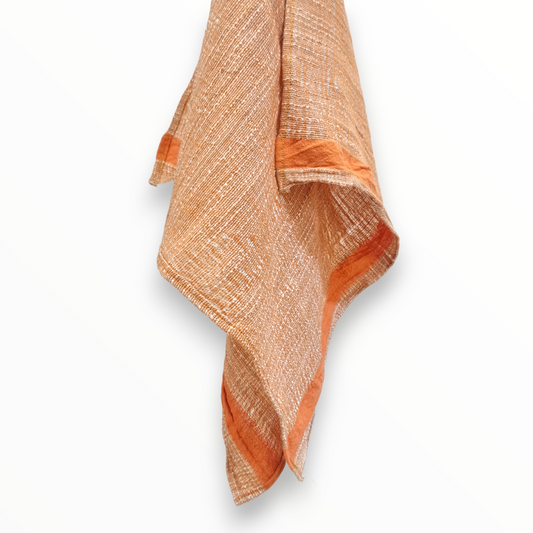Hand Towel Made Of Hand-Woven Silk Fabric