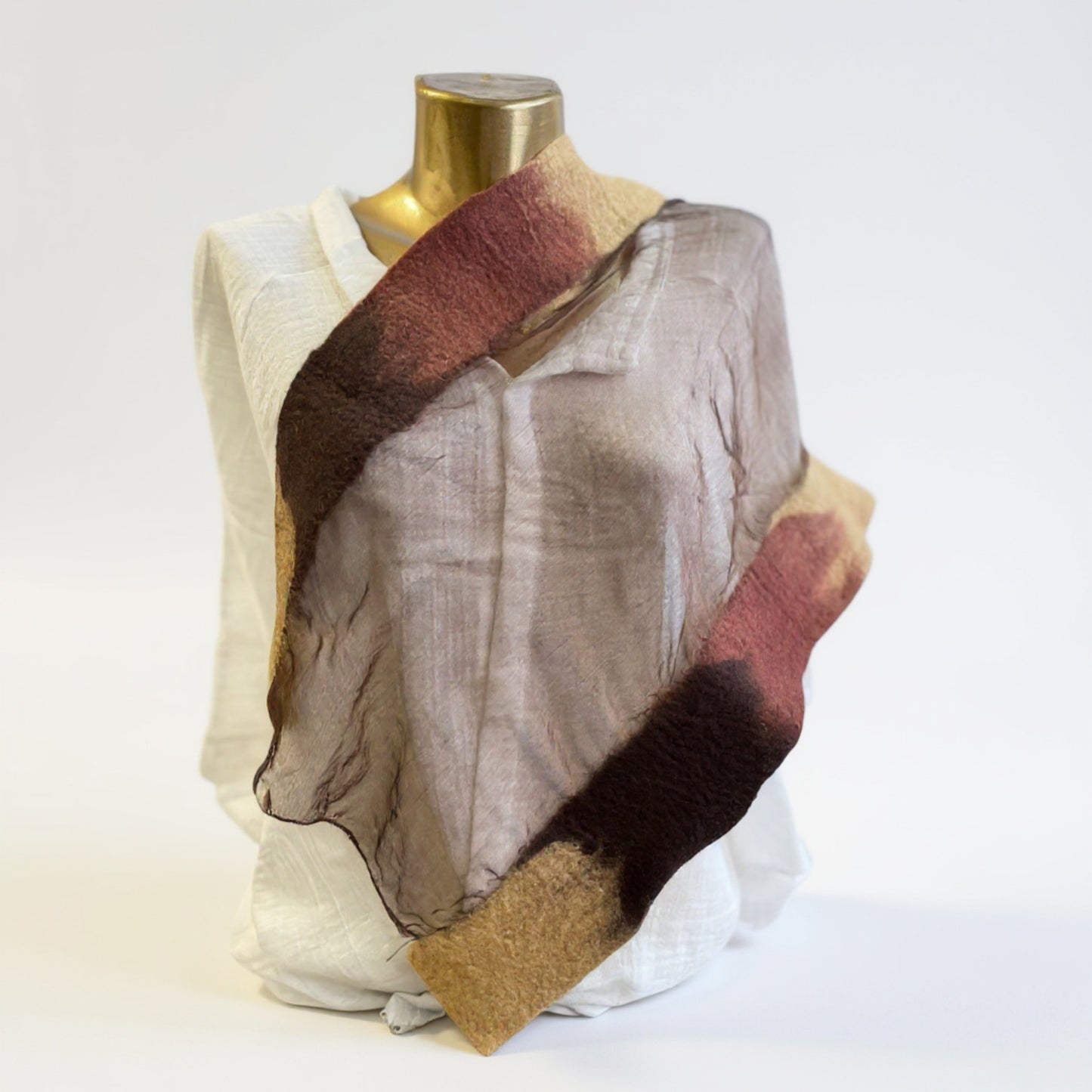 Hand Made Silk Felt Scarf