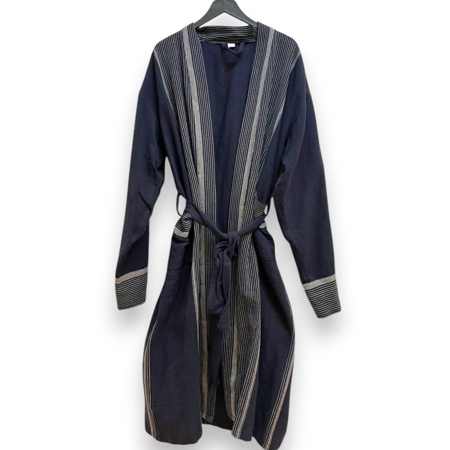 Hand Woven Linen Kimono Robe