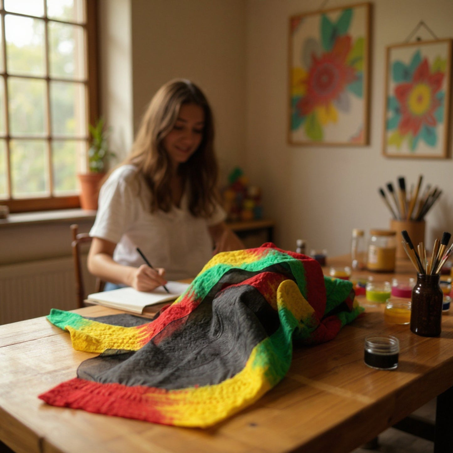 Hand Made Silk Felt Scarf