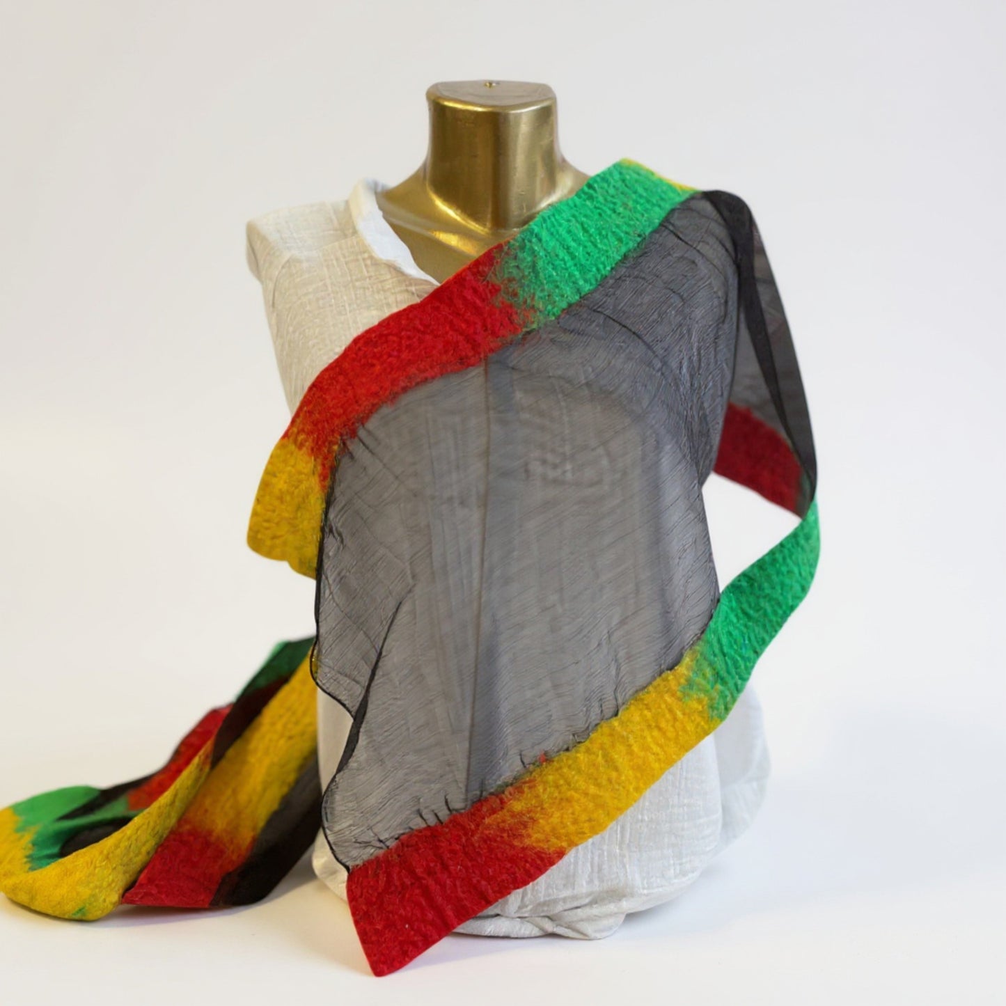 Hand Made Silk Felt Scarf