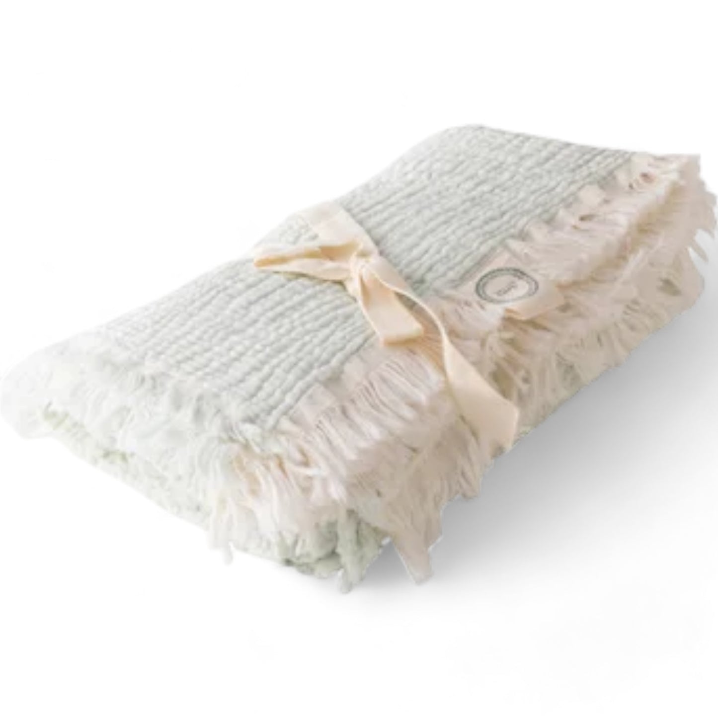 Handmade Natural Turkish Cotton Muslin Double Face Multi-Purpose Baby Blanket