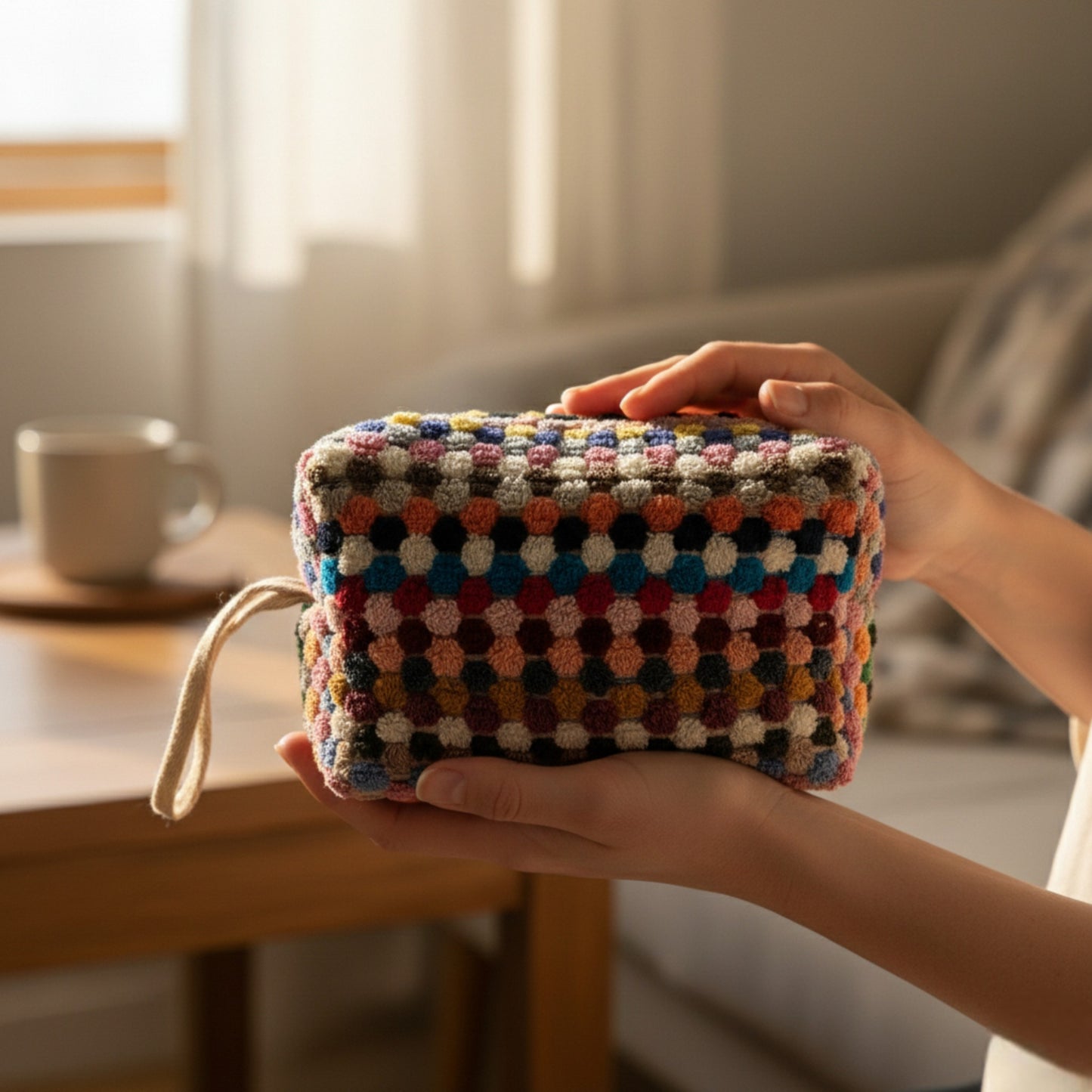 Handmade Turkish Terry Towel Makeup Bag