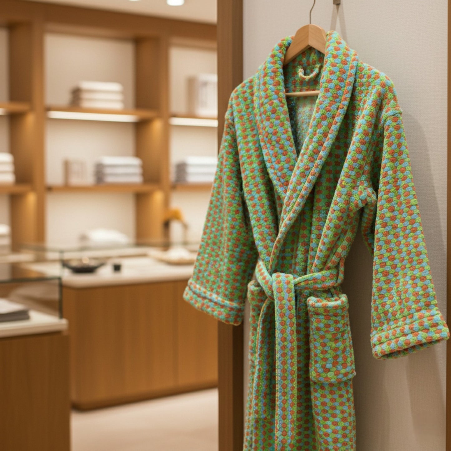 Turkish Terry Bathrobe Shawl Collar, Unisex, Premium Cotton