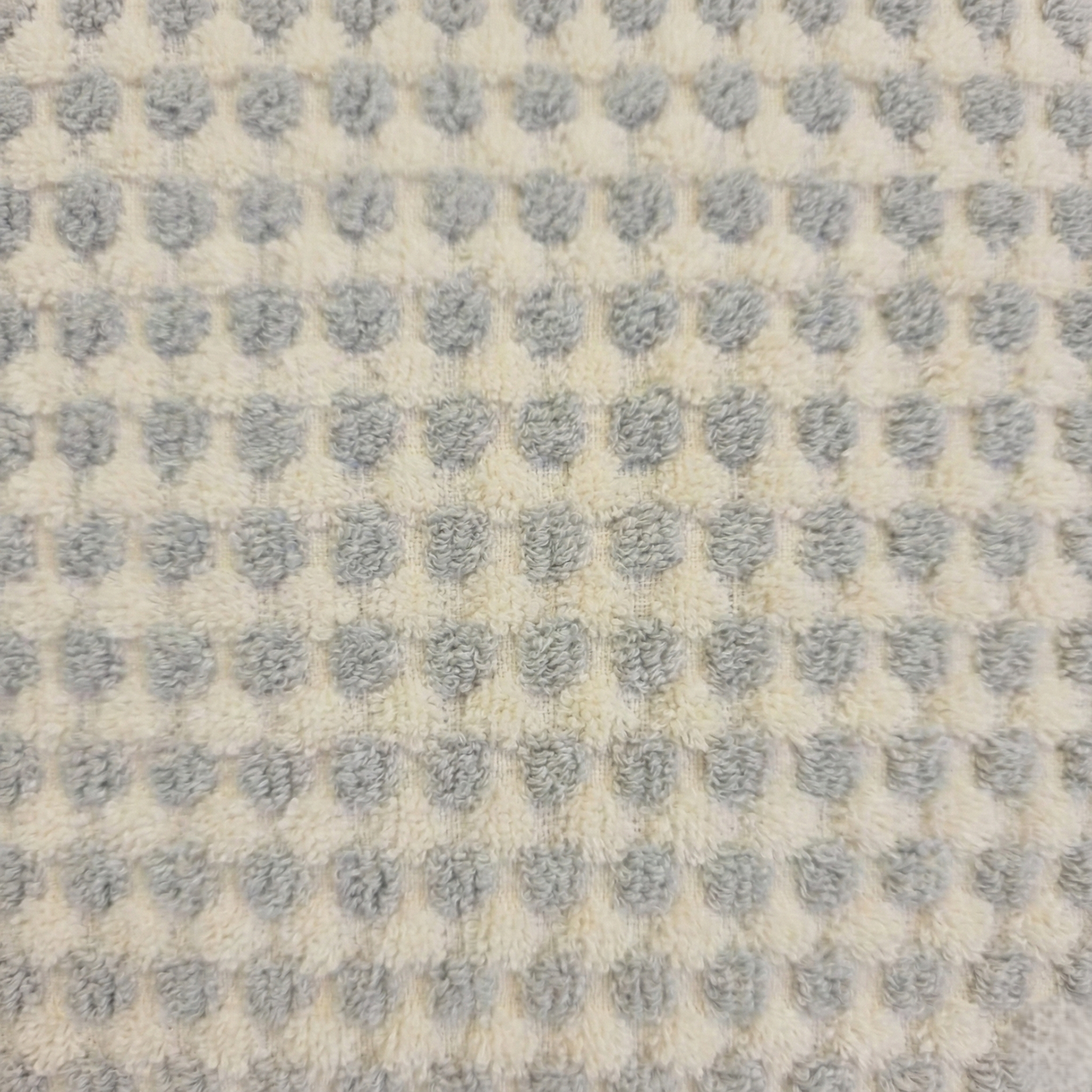 Handwoven Turkish Terry Bathrobe — Grey Dotted Hooded