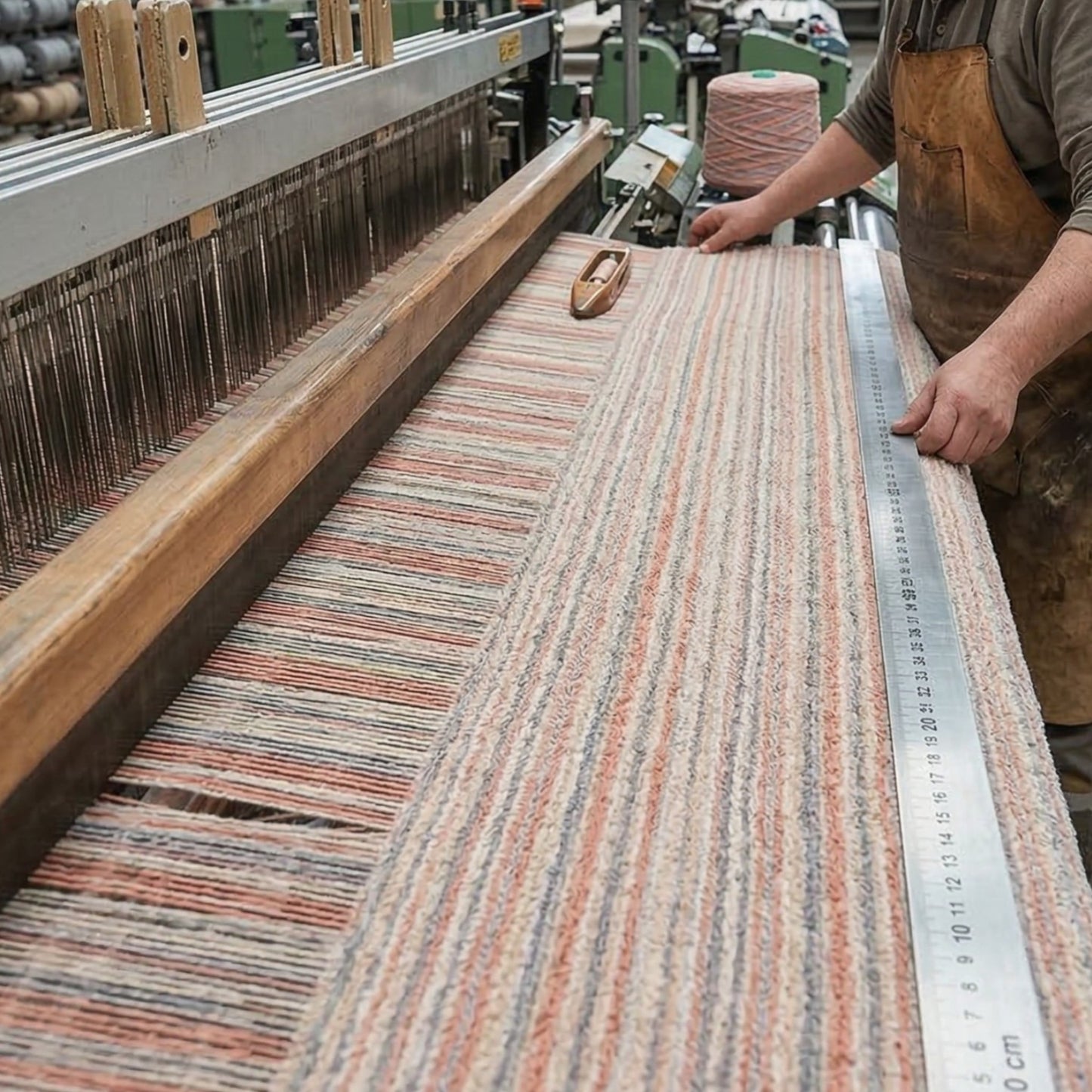 Handwoven Turkish Terry Towel Unisex  Bathrobe – Stripe Pattern (L/XL)