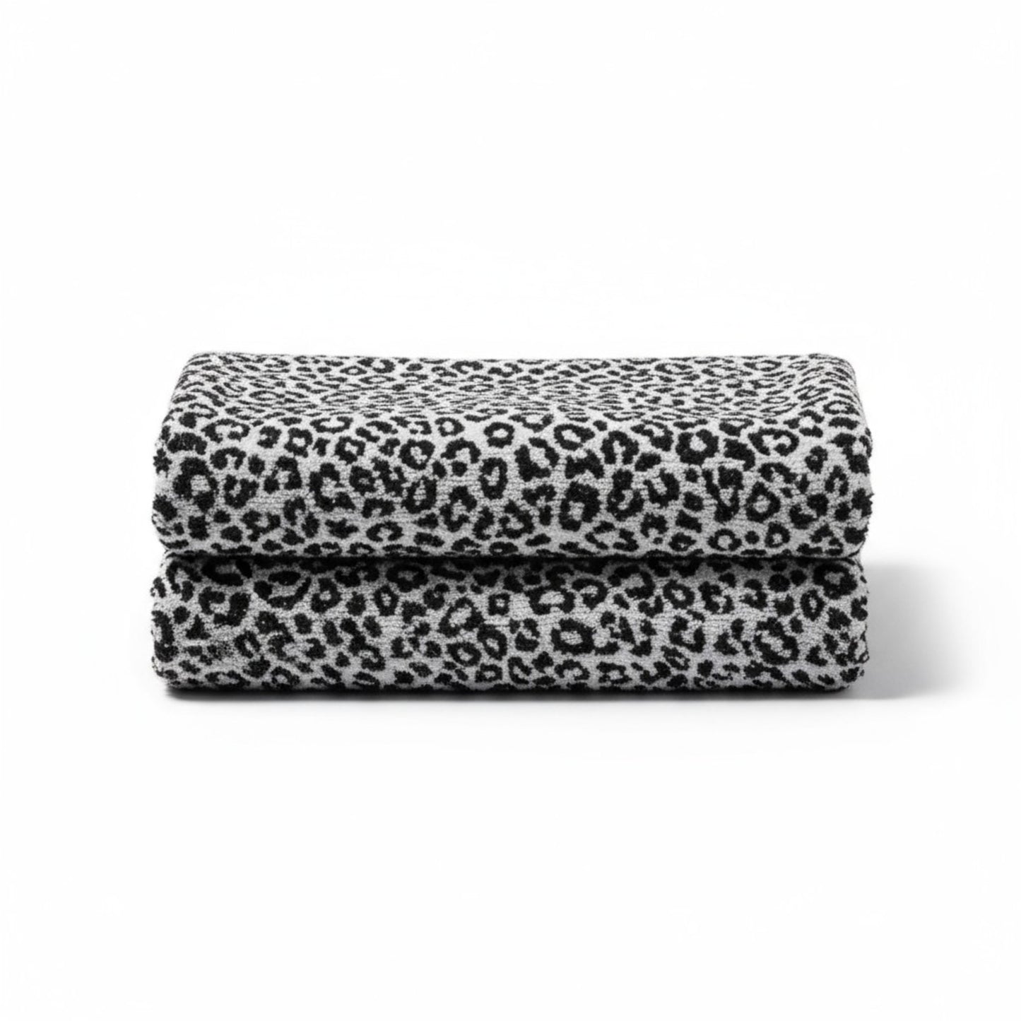 Leopard Design Hand & Face Towel – Natural Turkish Cotton, Limited Edition