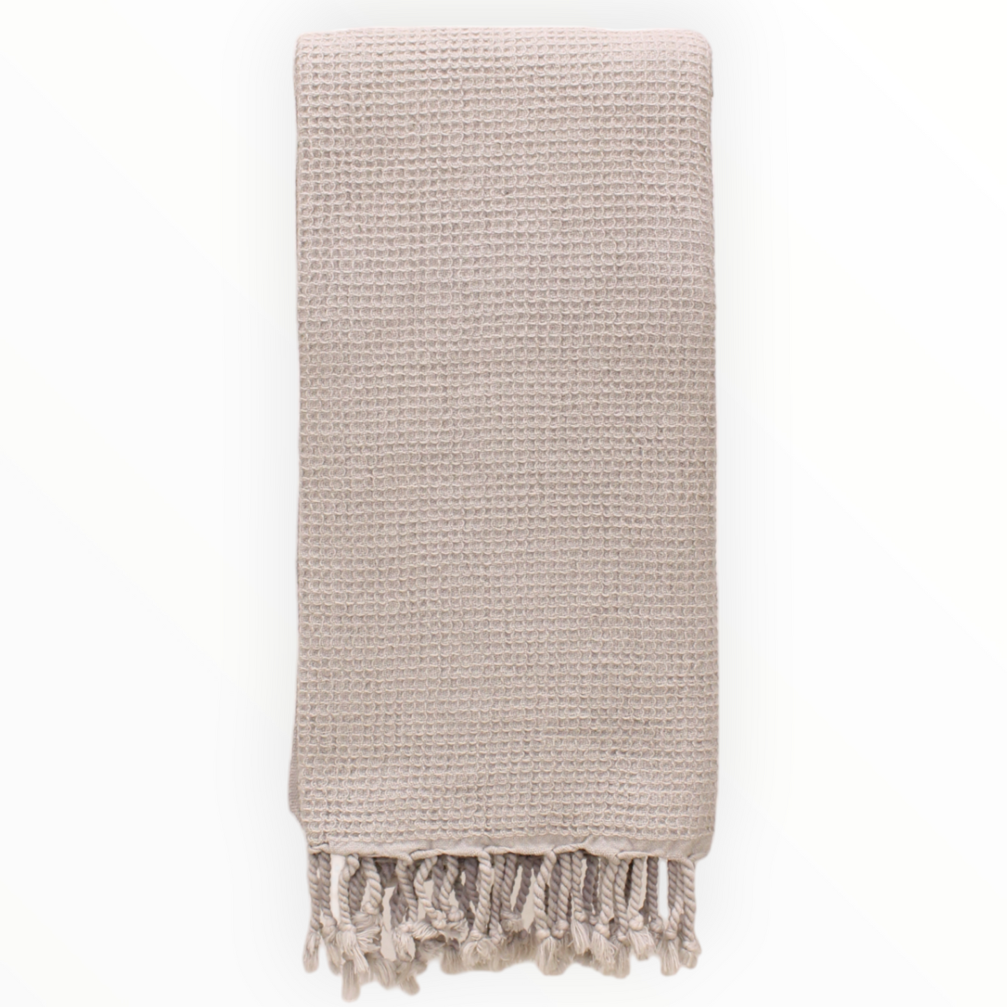 Natural Cotton Hand-Woven Stone Washed Waffle Turkish Towel