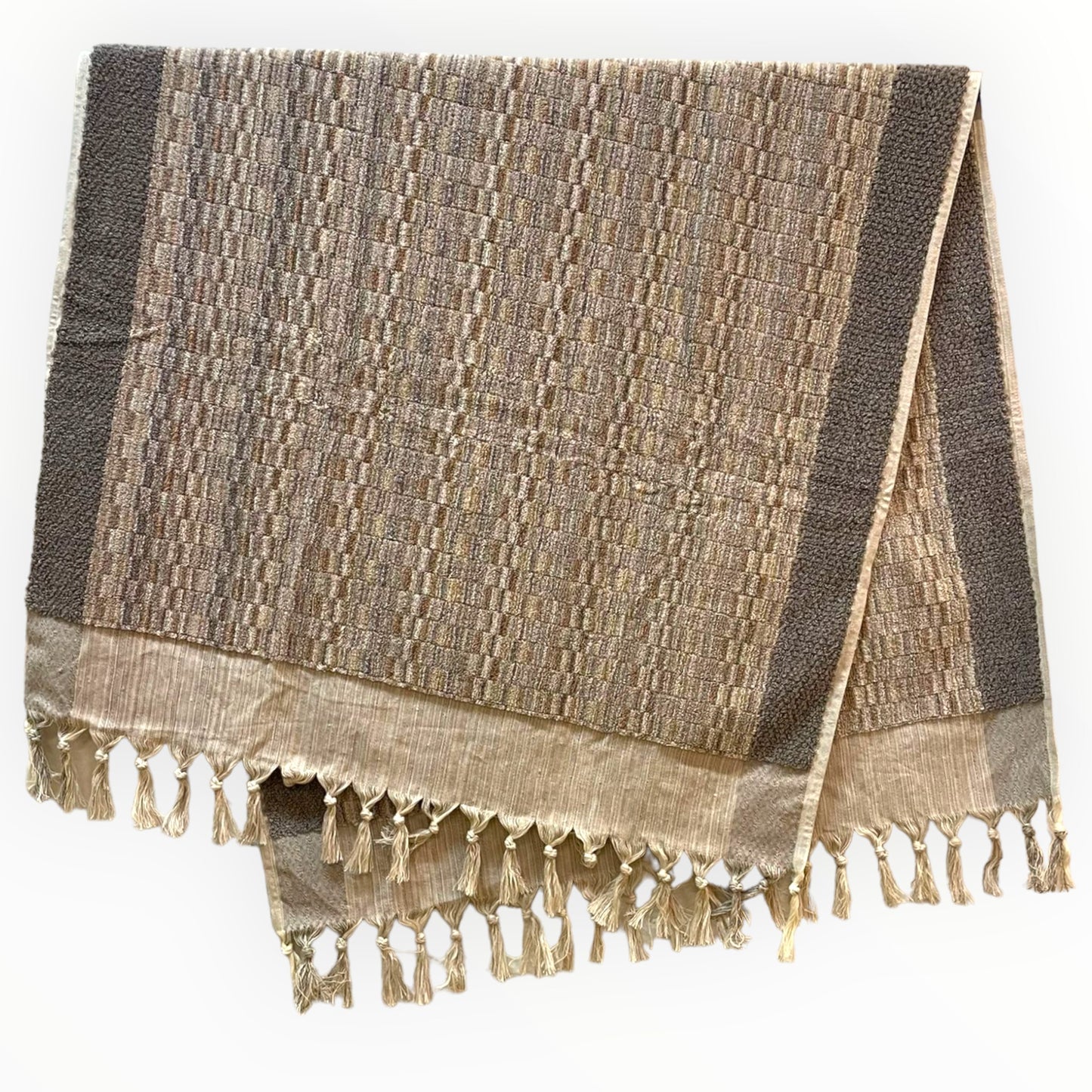 Natural Cotton Hand-Woven Turkish Terry Hammam Towel