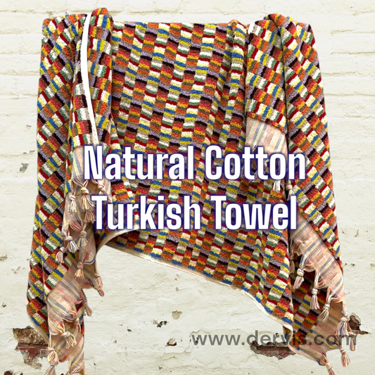 Natural Cotton Hand-Woven Turkish Terry Towel – Autumn Collection