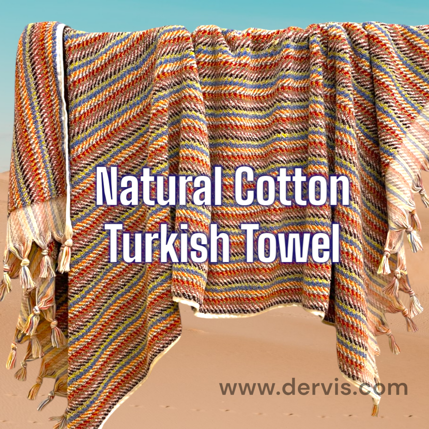 Natural Cotton Hand-Woven Turkish Terry Towel – Autumn Collection