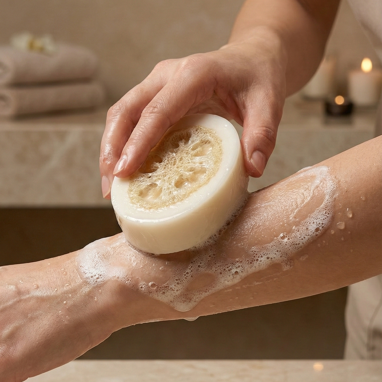 Natural Donkey Milk Soap With Sponge 130g