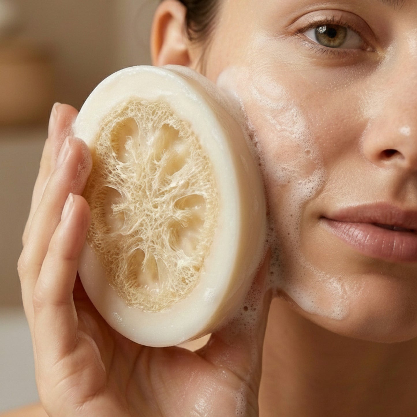 Natural Donkey Milk Soap With Sponge 130g