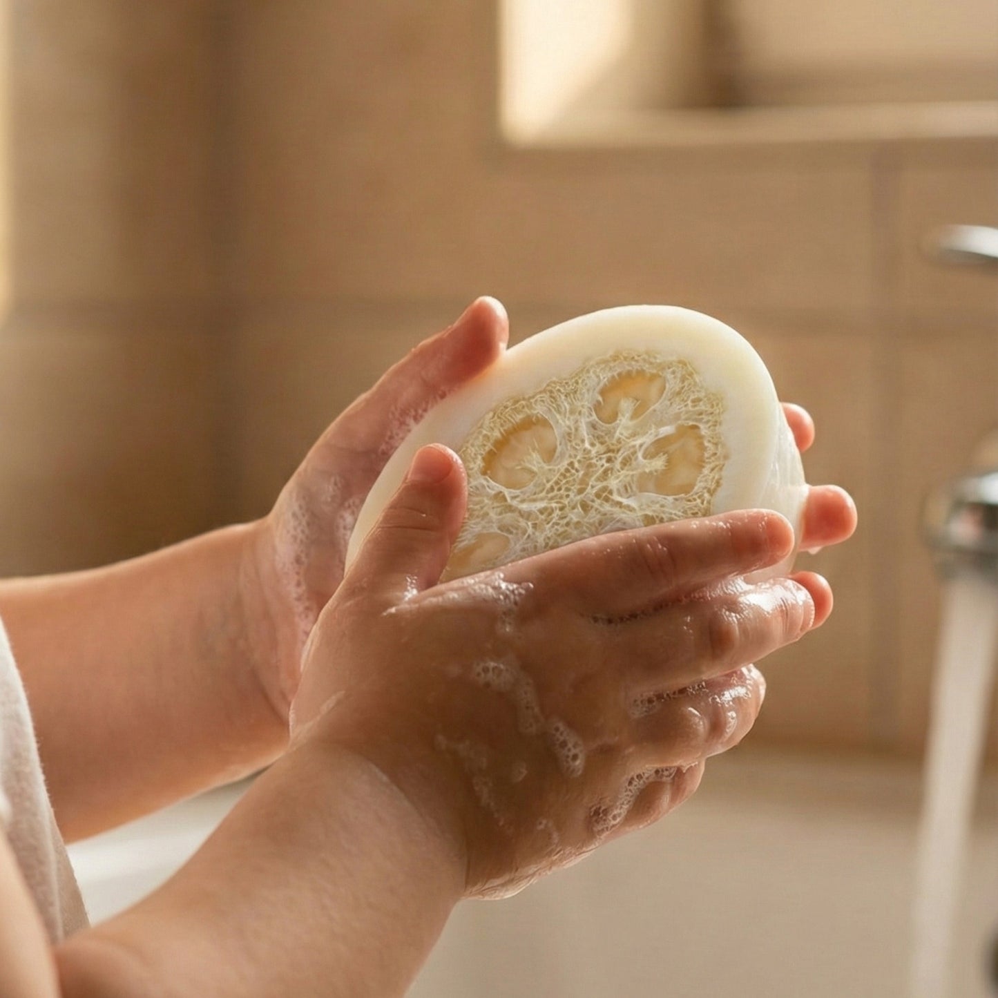 Natural Donkey Milk Soap With Sponge 130g