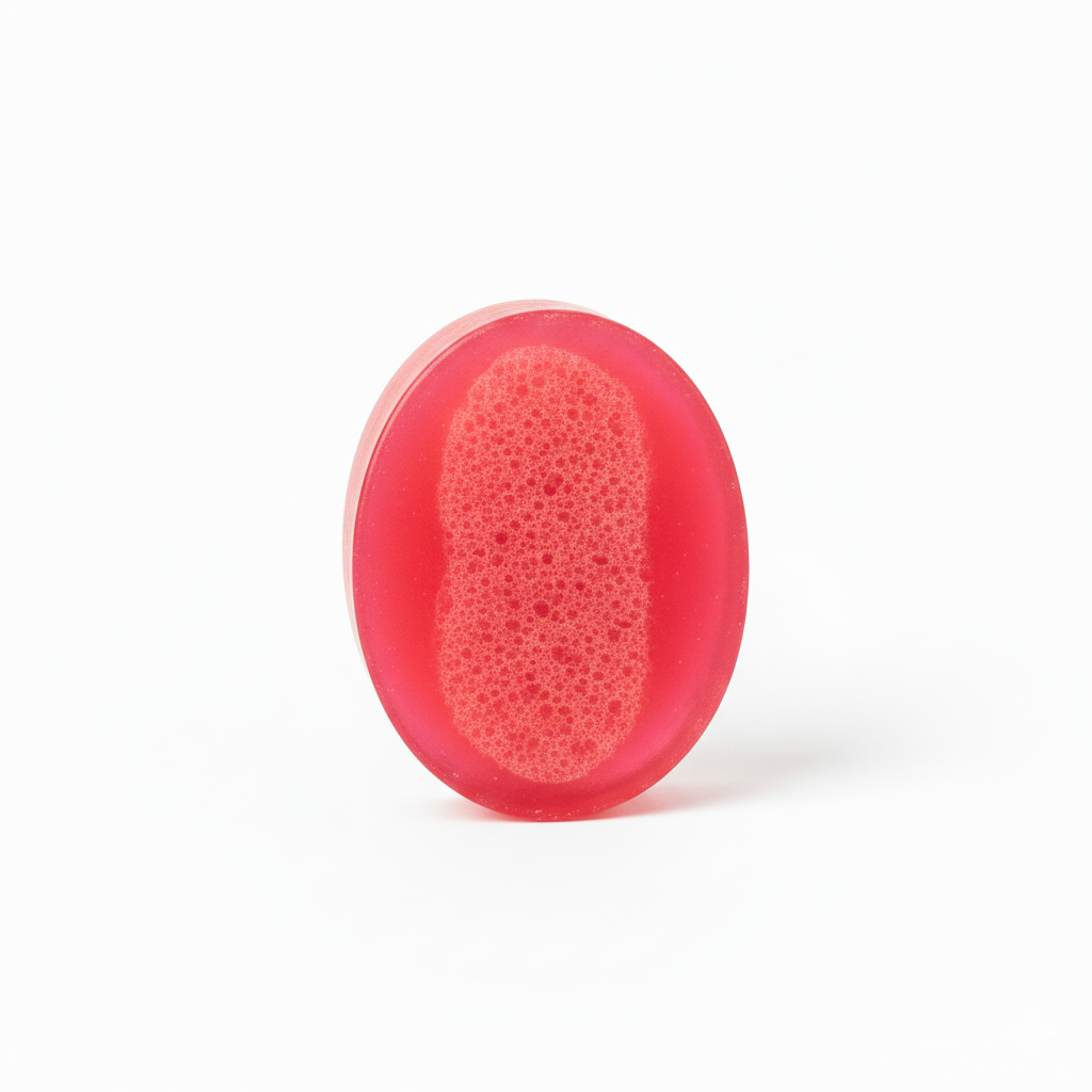 Natural Pomegranate Soap With Sponge