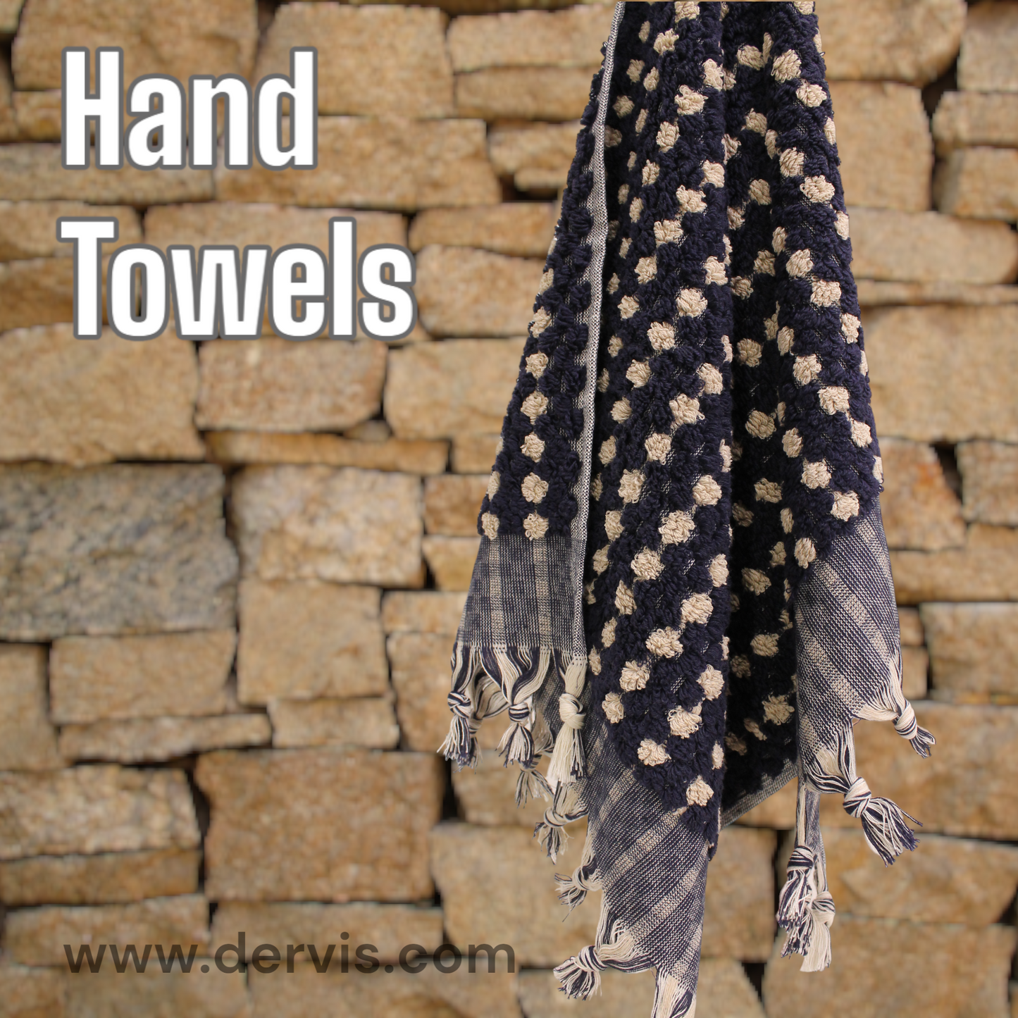 Natural Turkish Cotton Terry Hand Towels