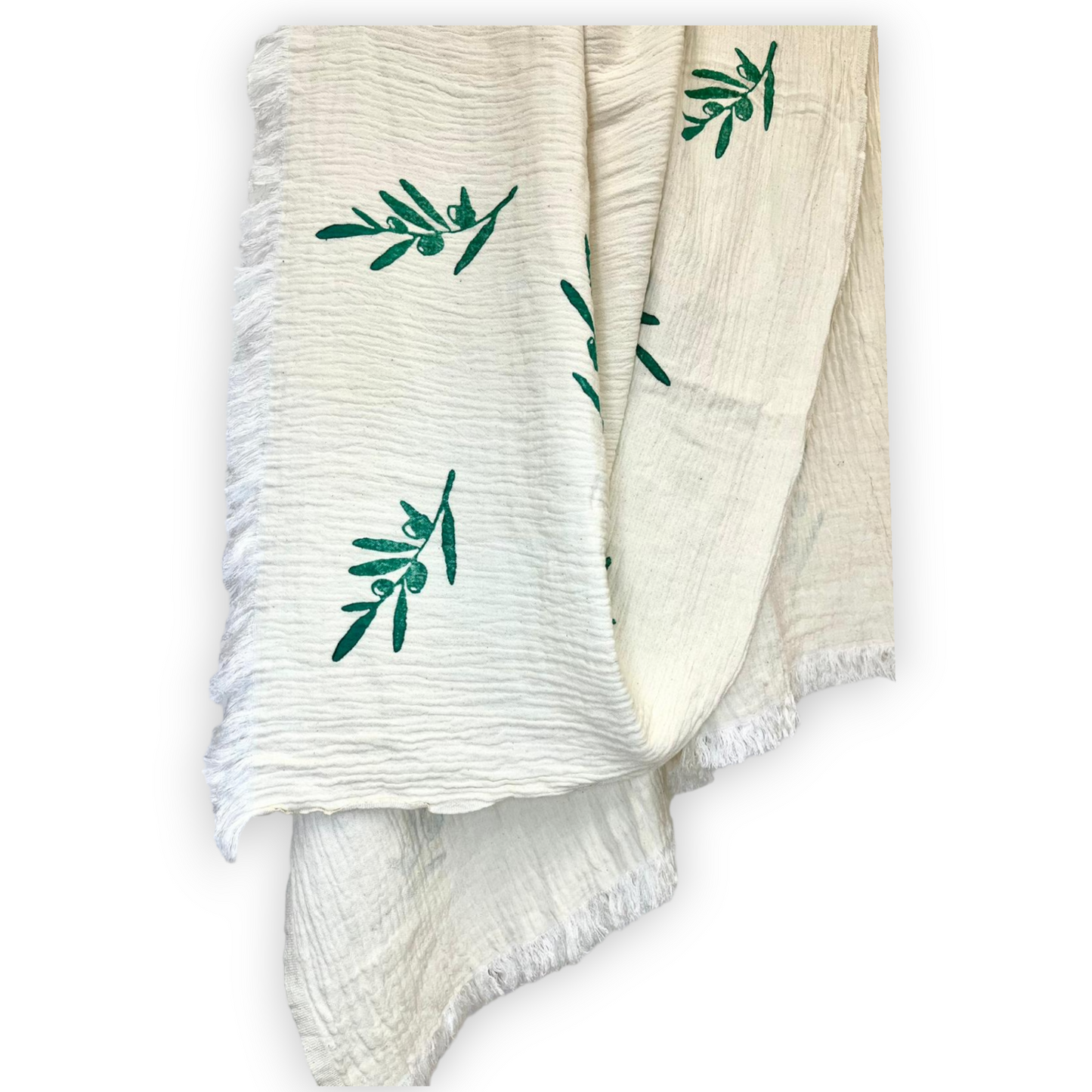 Olive Branch Turkish Towel Pestemal - Beach Towel
