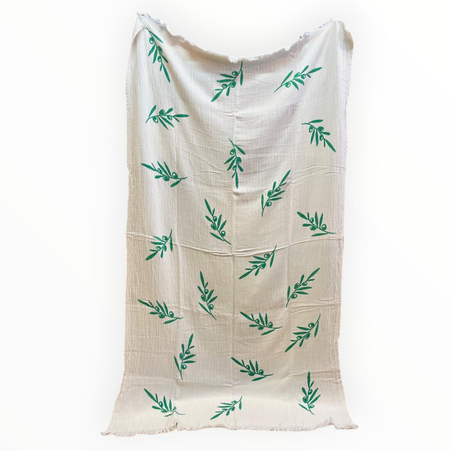 Olive Branch Turkish Towel Pestemal - Beach Towel