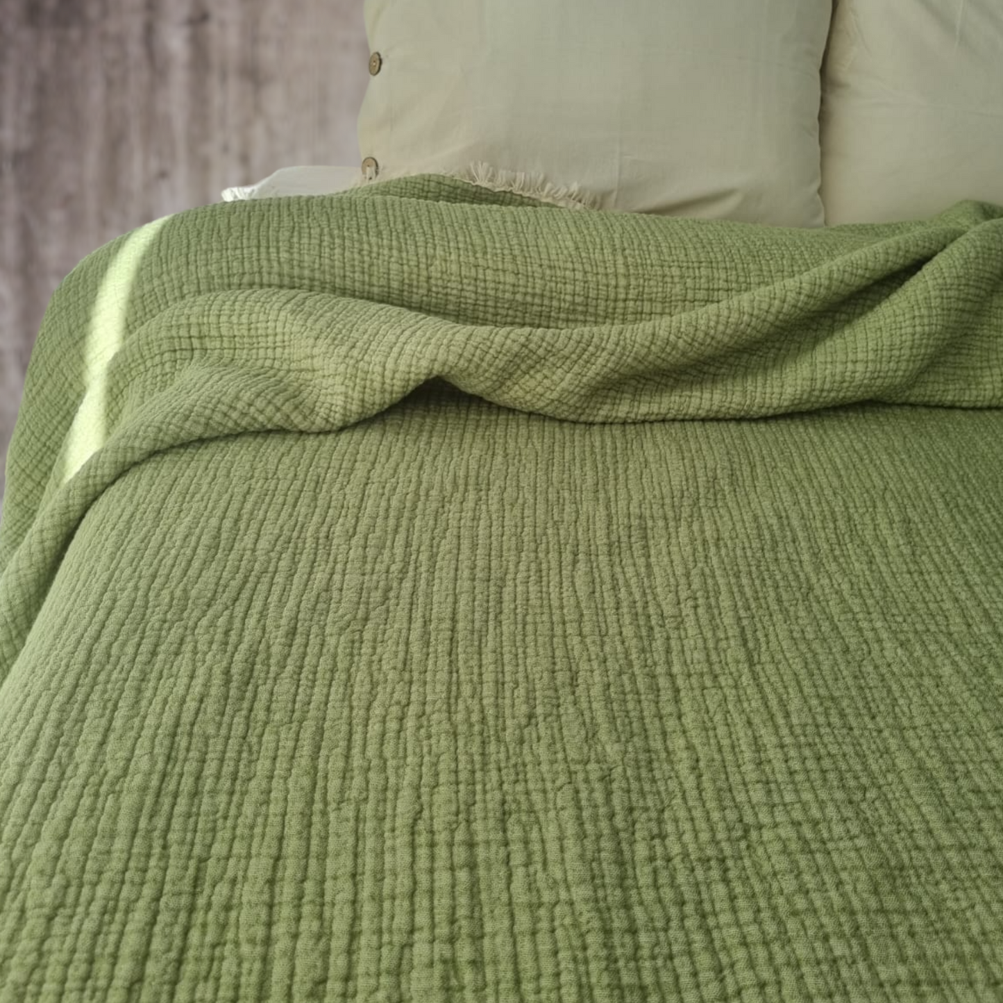 5-Layer Organic Cotton Quilted Muslin Gauze Duvet