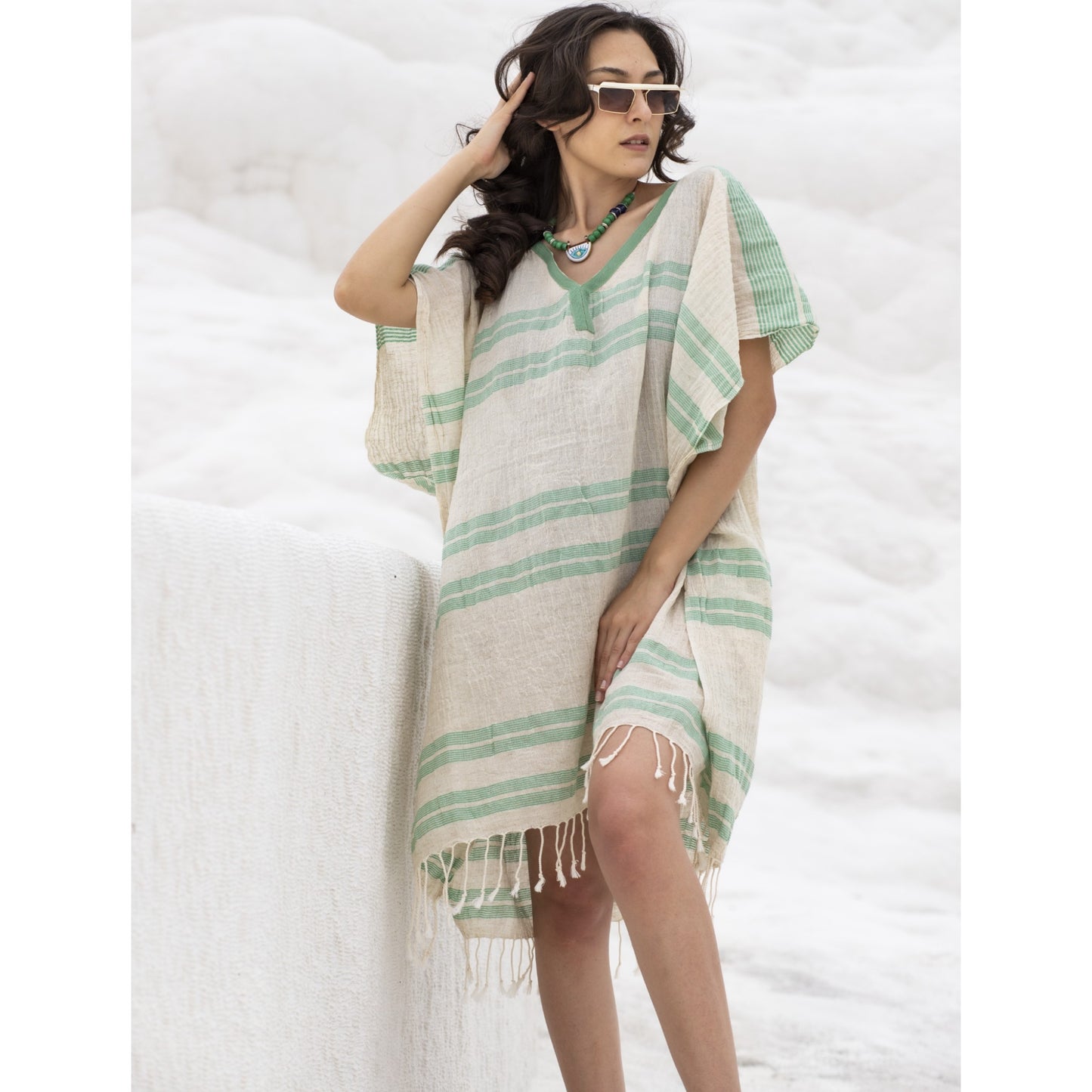 Pure Linen Handmade Beach Dress