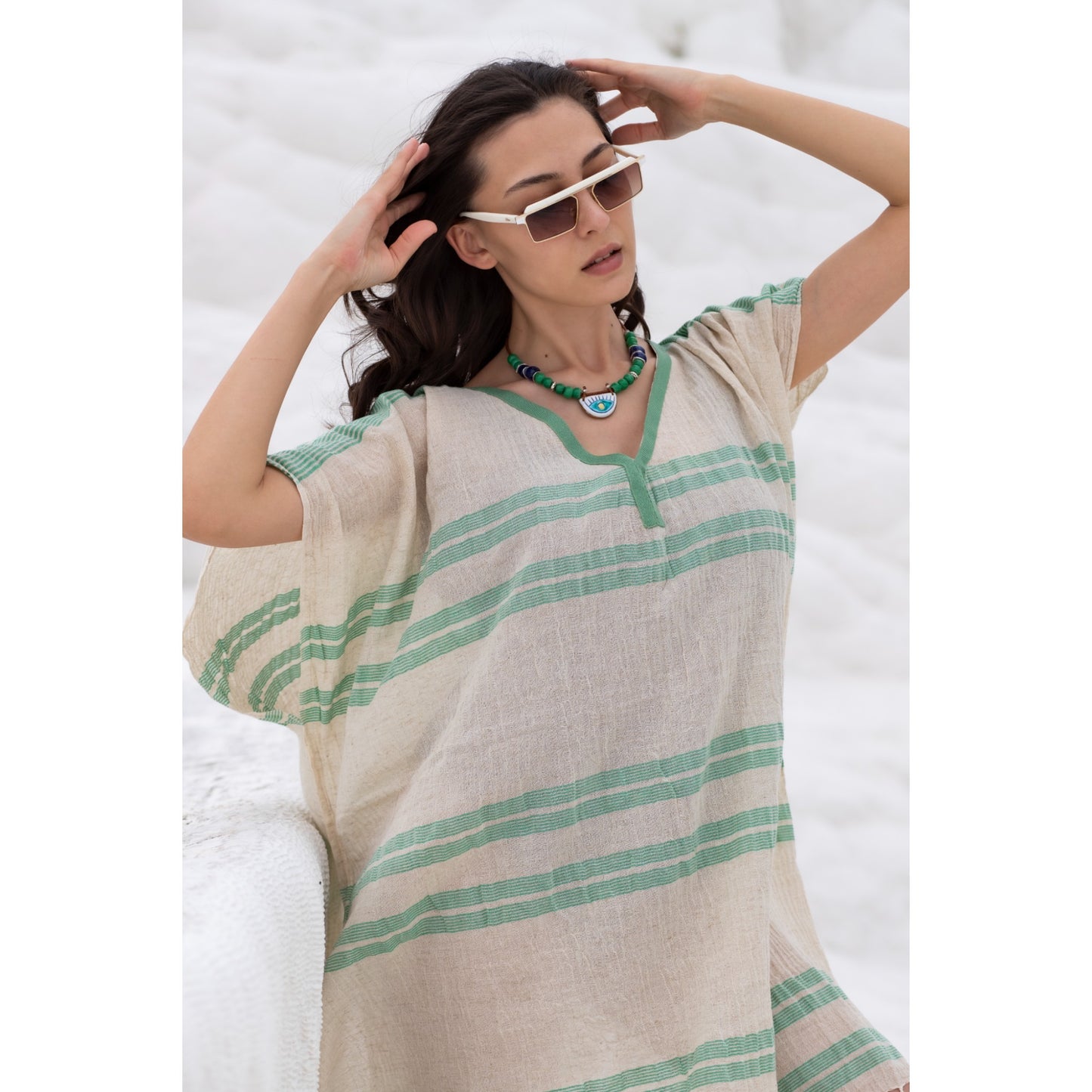 Pure Linen Handmade Beach Dress