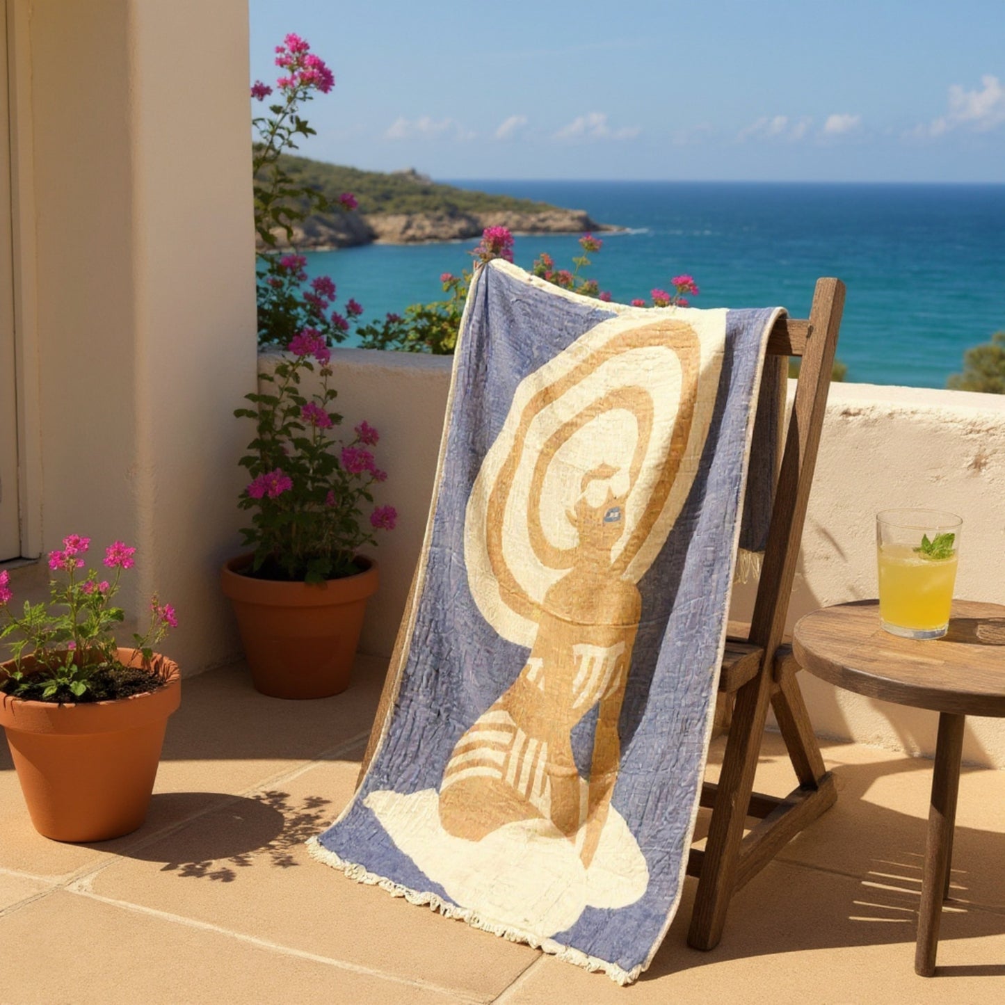 Reversible Turkish Towel | Modern Woman Design Beach Towel