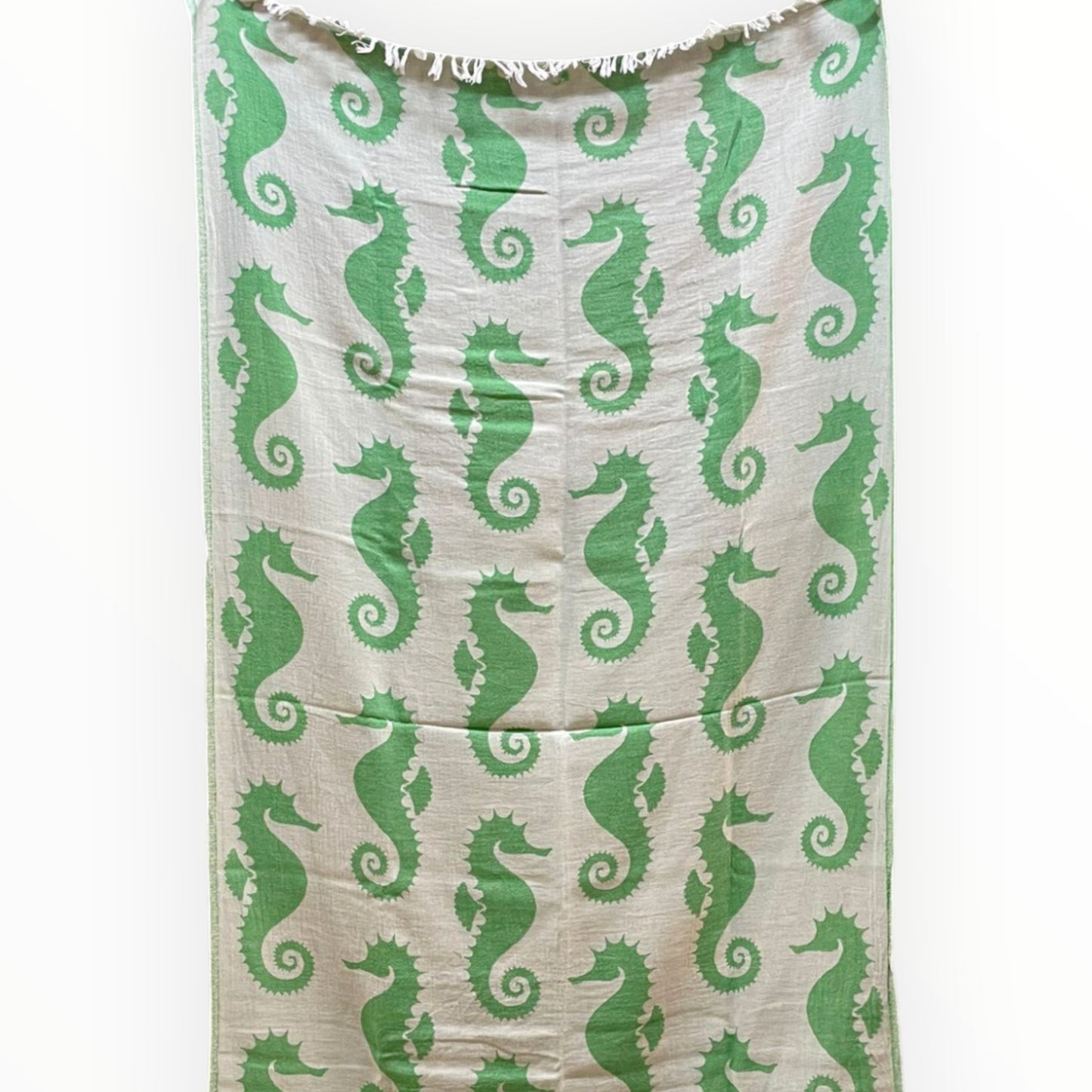 Seahorse Pattern Turkish Towel - Pestemal