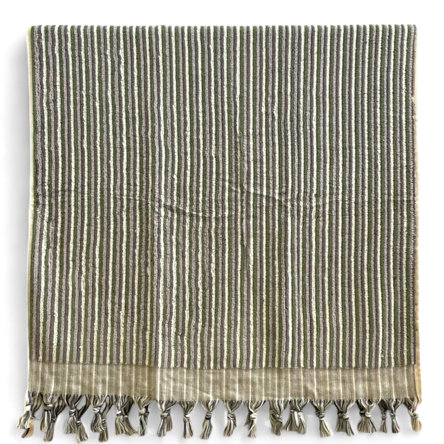 Natural Cotton Hand-Woven Turkish Terry Towel, Hammam Towel, Bath Towel