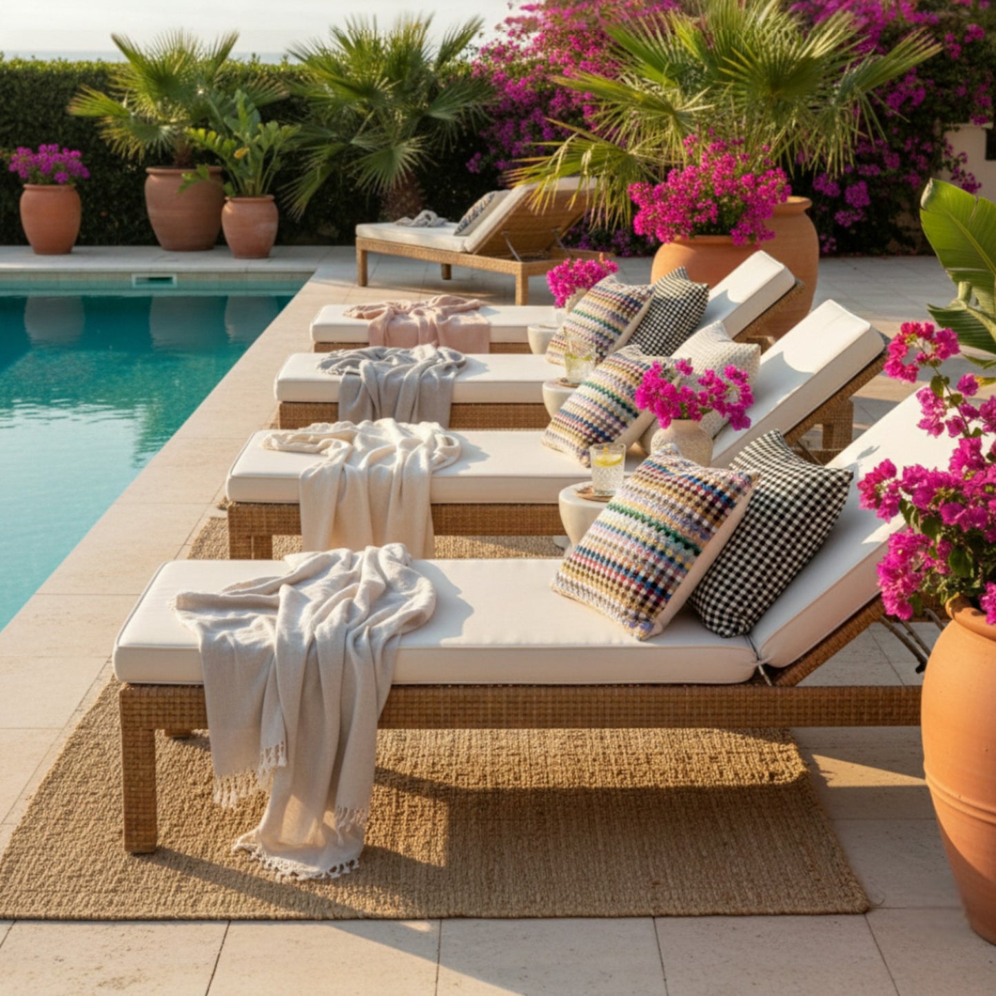 Traditional Anatolian Terry Pillowcase (44x44 cm)